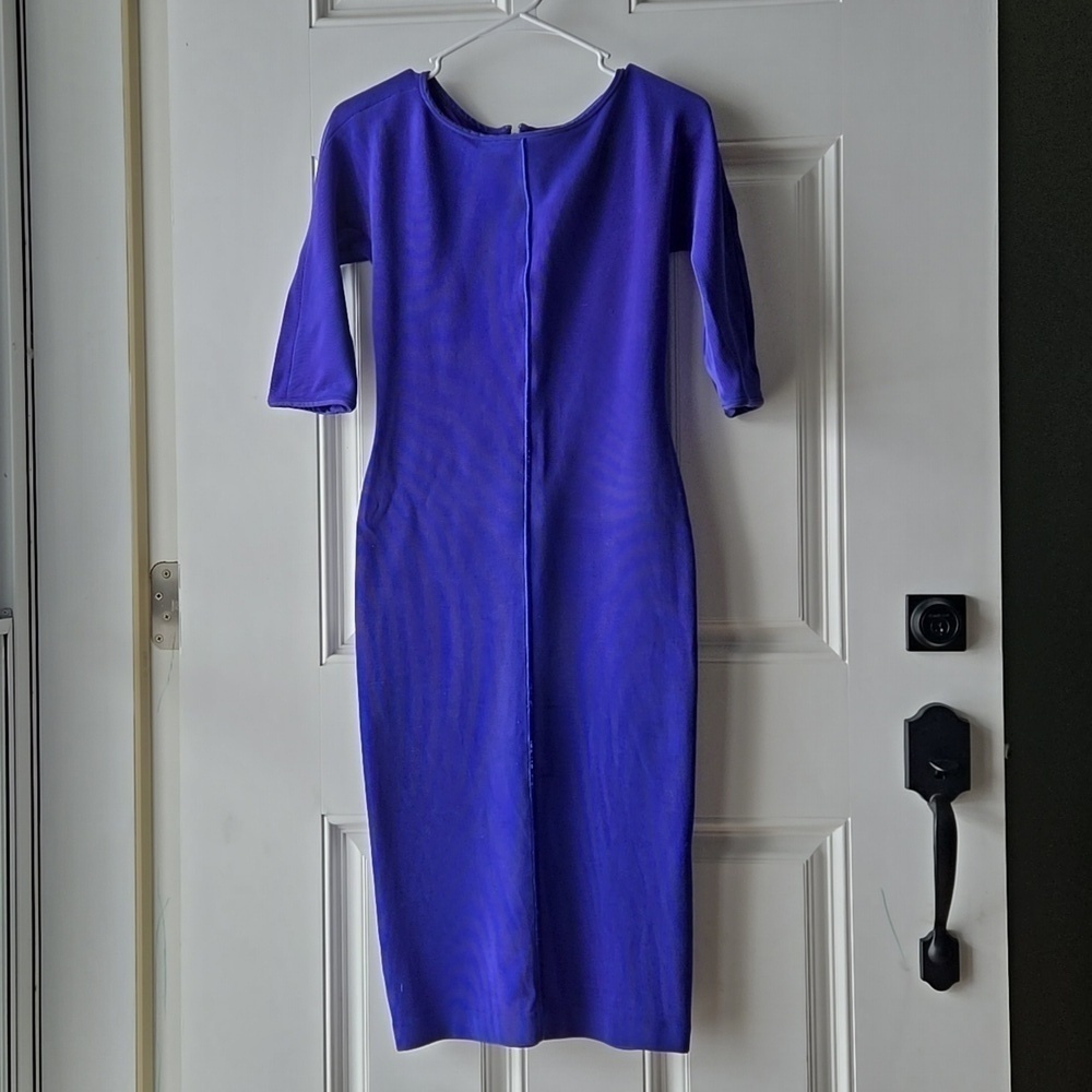 Giorgio Armani Blue Bodycon Dress